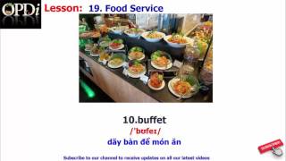 Oxford dictionary  19 Food Service  learn English vocabulary with picture [upl. by Mcconnell]