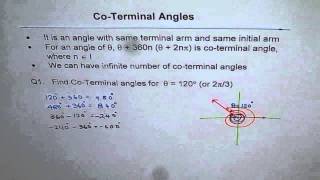 Find CoTerminal Angle Q1 [upl. by Laoj]