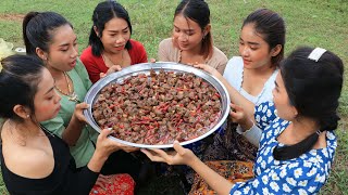 Amazing cooking Gizzard stirfry with chili recipe in my village [upl. by Atinram]