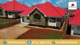 WILLSTONE HOMES  3 BEDROOM BUNGALOW WALKTHROUGH  ALONG KENYATTA ROAD [upl. by Hylan]