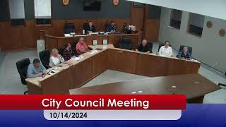 City Council Meeting 10142024 [upl. by Odama365]