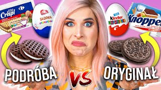 ORYGINALNE vs PODRÓBKA  TEST SŁODYCZY czy je odróżnię 😂 Aga Testuje  Agnieszka Grzelak Vlog [upl. by Radbourne203]