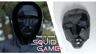 How to make SQUID GAME mask  Front Man mask diy [upl. by Aitra834]