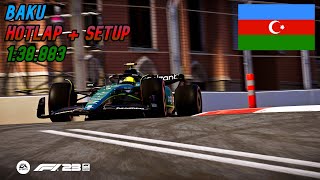 F1 23 Baku Hotlap  Setup 138883 [upl. by Llecrad]