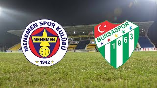 ⚽ Bursaspor 🆚 Menemenspor 🔴LIVE STREAMING ⚽ score amp live action Turkish 1 League Football Match [upl. by Akiv106]