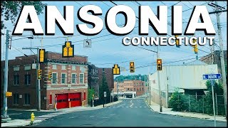 ANSONIA Connecticut Downtown Driving Tour  4k [upl. by Elokin]