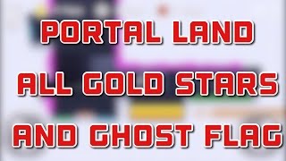 Flappy Golf 2  Portal Land  All Gold Stars and Ghost Flag [upl. by Lurline]