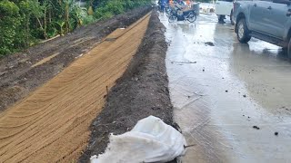 SLEX TR 4 Slope Protection Iwas landslidecivilengineering engineering equipment slexhighway [upl. by Ahsenit]