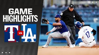 Rangers vs Dodgers Game Highlights 61124  MLB Highlights [upl. by Anavrin]