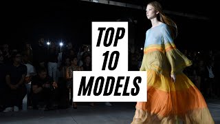 Top 10 Models  SpringSummer 2019  Most Walked Shows [upl. by Eirahs]