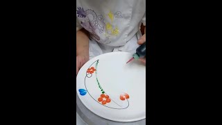 Big Circle Jam Painting Plate Decoration Teaching Video Master Original Magnetic Force Wanhe Pla [upl. by Sang245]