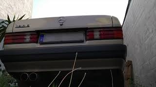 Mercedes Benz 190E W201 Novus ESD Sportauspuff Gruppe N 2x90mm Sound [upl. by Puttergill723]