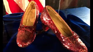 Judy Garlands Stolen Ruby Slippers Return Auctioned for 800000 [upl. by Nol]