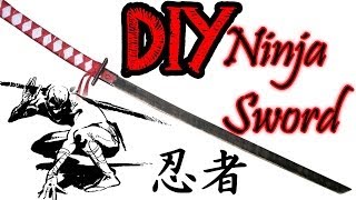 How to make a Ninja Sword tutorialDIY [upl. by Sharp598]