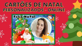 CRIAR CARTÕES DE NATAL PERSONALIZADOS – ONLINE FÁCIL E GRATUITO [upl. by Eisset]