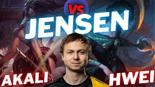 JENSEN  AKALI VS HWEI  MID GAMEPLAY  Patch 1421  Season 14  LeagueofLegends [upl. by Otinauj568]