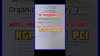 b pharmacy  3rd semester  BP301T  Organic chemistry2  Most important [upl. by Atinuhs]