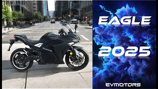 MOTO ELECTRICA DEPORTIVA EAGLE 2025 BY EVMOTORS [upl. by Enaxor52]