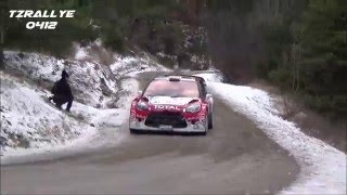 Tests Meeke rallye MonteCarlo 2016 DS3 WRC HD [upl. by Alyal530]