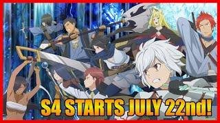 DanMachi IV S4 Starting on July 22nd  Argonaut Day 2022 News [upl. by Colette]