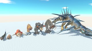 Dune Sandworm of Evolution vs All Dinosaurs Godzilla Sharks Animal Battle Revolt Simulator ARBS [upl. by Prior]