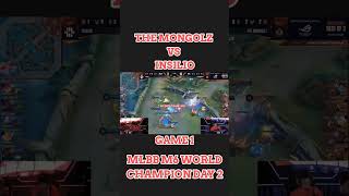 THE MONGOLZ VS INSILIO  GAME 1  MLBB M6 WORLD CHAMPION DAY 2 mlbb mobilelegends [upl. by Nosyarg]