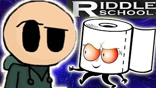 TheDiamondMinecart DanTDM Riddle School 2  TOILET PAPER TROUBLE [upl. by Anerahs]