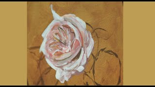 A still life in the style of Henri FantinLatour Part 1 Main Rose [upl. by Aeht]