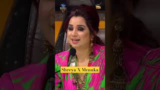 Shreya Ghoshal teaching Menuka Indian Idol  Gali me aaj Chand Nikla Menuka Indianidol [upl. by Nahtam]