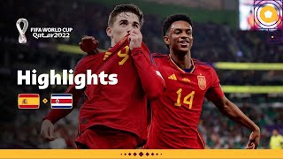 Spain Set a New Record  Spain v Costa Rica highlights  FIFA World Cup Qatar 2022 [upl. by Synned742]