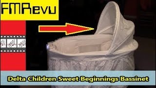 How to Assemble Delta Children Sweet Beginnings Bassinet  Essential Baby Accessories for Parents [upl. by Amalberga]