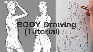 How to draw Body  Tutorial [upl. by Graves]