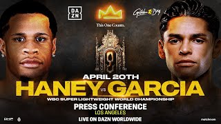 DEVIN HANEY VS RYAN GARCIA LOS ANGELES LAUNCH PRESS CONFERENCE LIVESTREAM [upl. by Walcoff]