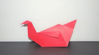 Cómo hacer un Cisne de papel a origami fácil paso a paso [upl. by Nakada]