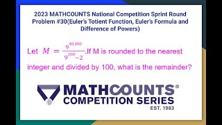 2023 MATHCOUNTS National Competition Sprint Round Problem 30Modular Arithmetic [upl. by Atteram]