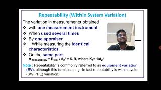 Repeatability and ReproducibilityEquipment Variation and Appraiser Variation [upl. by Cindie600]