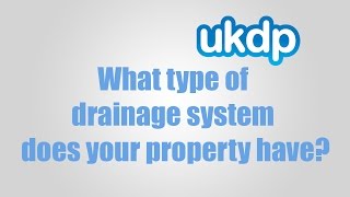 What type of drainage system does your property have [upl. by Cindy]