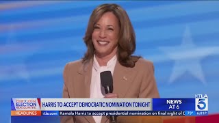 Kamala Harris set to speak on final night of the Democratic National Convention [upl. by Nolan]