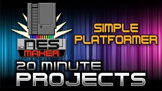 NESmaker 20 minute projects SIMPLE PLATFORMER [upl. by Shanda]