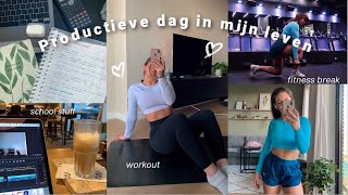 Productieve dag in mijn leven life update self care workout school amp food prep [upl. by Nylyaj]