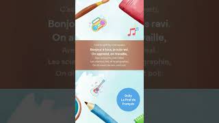 Chanson quotBonjour cest la rentrée  🎒 Back to School Song [upl. by Zurciram559]