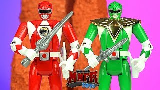 Power Rangers Auto Morphin Red amp Green Figures NEW Legacy Figures [upl. by Cailean422]