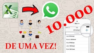 Importando 10000 Contatos Para CelularWhatsApp Excel to Android [upl. by Rodriguez1]