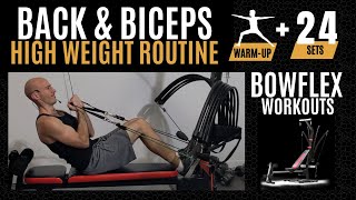 Bowflex Heavy Workout Routine  24 sets x 8 reps  Back Back amp Shoulders [upl. by Atikkin]