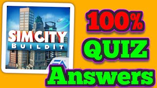 SimCity BuildIt Cheat  100 Correct Quiz Answers for SimCash amp Simoleons Rewards  ANSWERS in Video [upl. by Courtney]