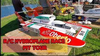 Radio Controlled Hydroplane Racing Pit Tour  See These Incredible Boats Up Close [upl. by Atikin63]