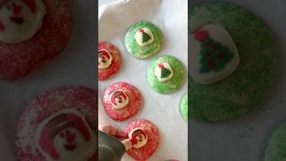 Christmas cookies 🤶 christmas christmascountdown satisfying baking cookies easyrecipe [upl. by Madelle]