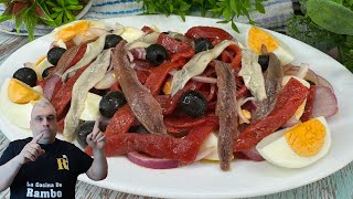 🤩 Ensalada de Verano ó Ensalada de Pimientos Receta Fácil y Rápida 😎 BRUTAL [upl. by Llesirg]