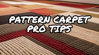 Pattern Carpet Seams Pro Tips Unlocking the Key to Flawless Flooring [upl. by Lyndell6]