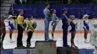 Pairs Medal Award Ceremony  1988 Calgary Figure Skating US ABC [upl. by Jacquelin239]